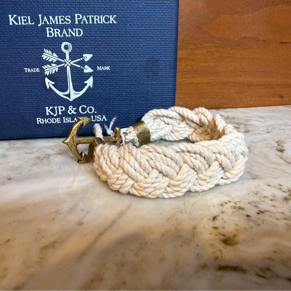 KJP Kiel James Patrick Mariner and Cape Poge Bay Turk's Head Knot Bracelet